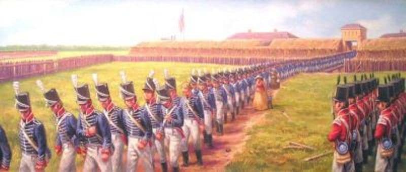 gaelhistory's tweet photo. 16 Aug 1812 - General William Hull surrenders Fort Detroit, Michigan, to a British-Native army, commanded by Major General Isaac Brock, during the War of 1812. #OTD #History #FortDetroit #GeneralBrock #Michigan https://t.co/76bNeLZaju