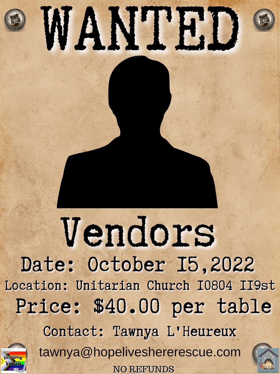 Do you have neat stuff to sell? Consider getting a table at our indoor market!!