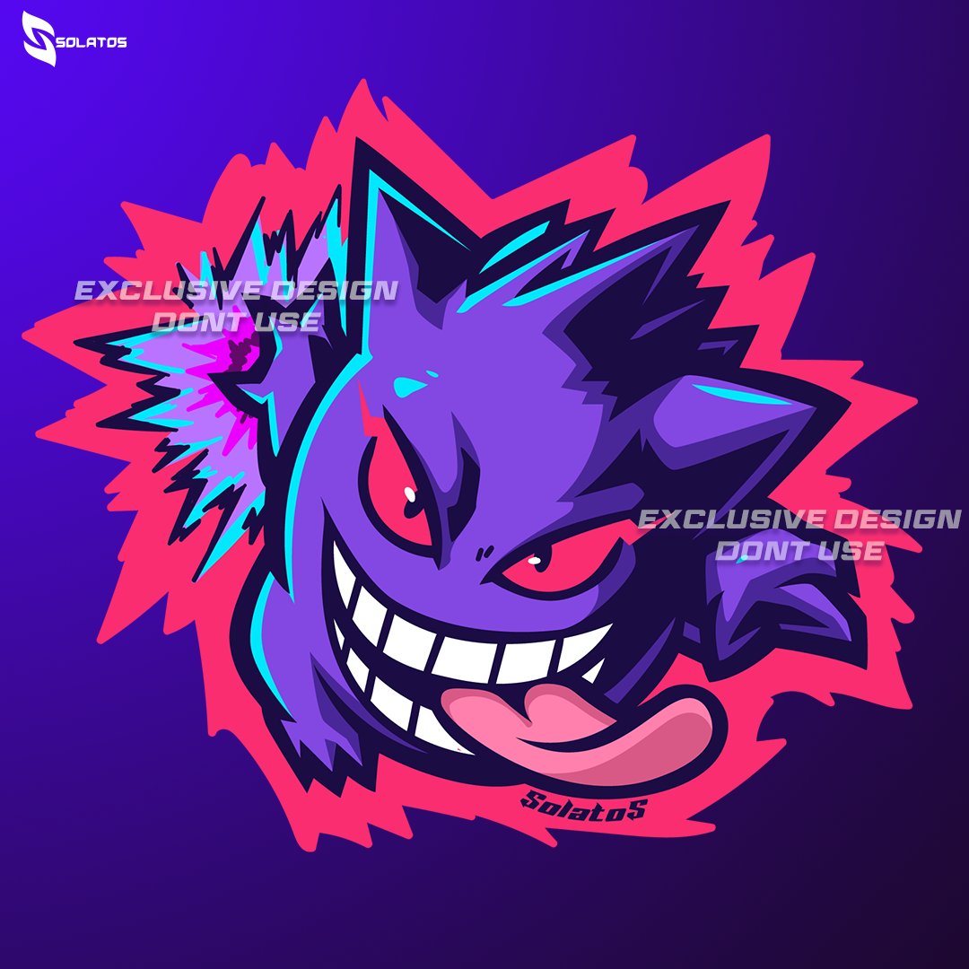 A gengar i did this weekend, merch coming soon :)