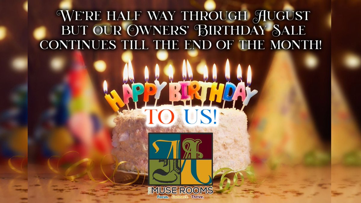 themuserooms's tweet photo. Our Owners' Birthday Sale continues through August 31st.
Schedule a tour or free trial to come see what we have to offer!
https://t.co/ELtO4KSALU

#TheMuseRooms #Cowork #Coworking #FocusConnectThrive #Creative #SharedOffice #OfficeSpace #Entrepreneur #Hollywood #Writers #Sale https://t.co/3LwYTec1rM