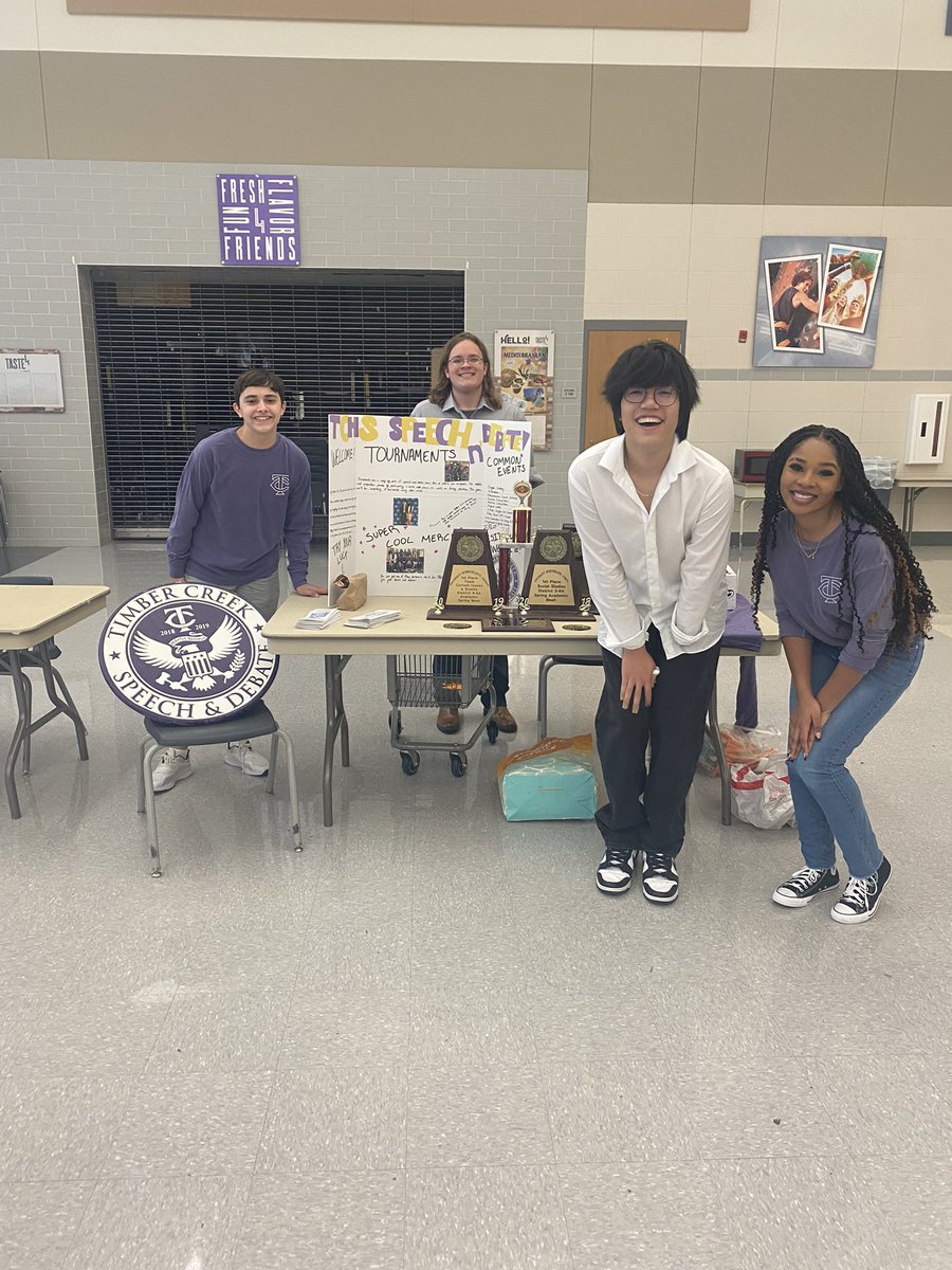 Hey falcons! Come check out the speech and debate table at Schedule Walk Through!