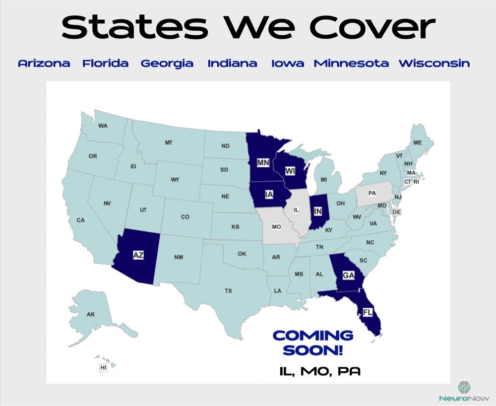 YourNeuroNow's tweet photo. Live in one of these states? We got you covered!
Learn more about your care with #NeuroNow
#Teleneurology #Telehealth #Telemedicine #PatientCare #HealthCare #Neurology
https://t.co/vIBMgPKDCl https://t.co/Q0gMiZlaID