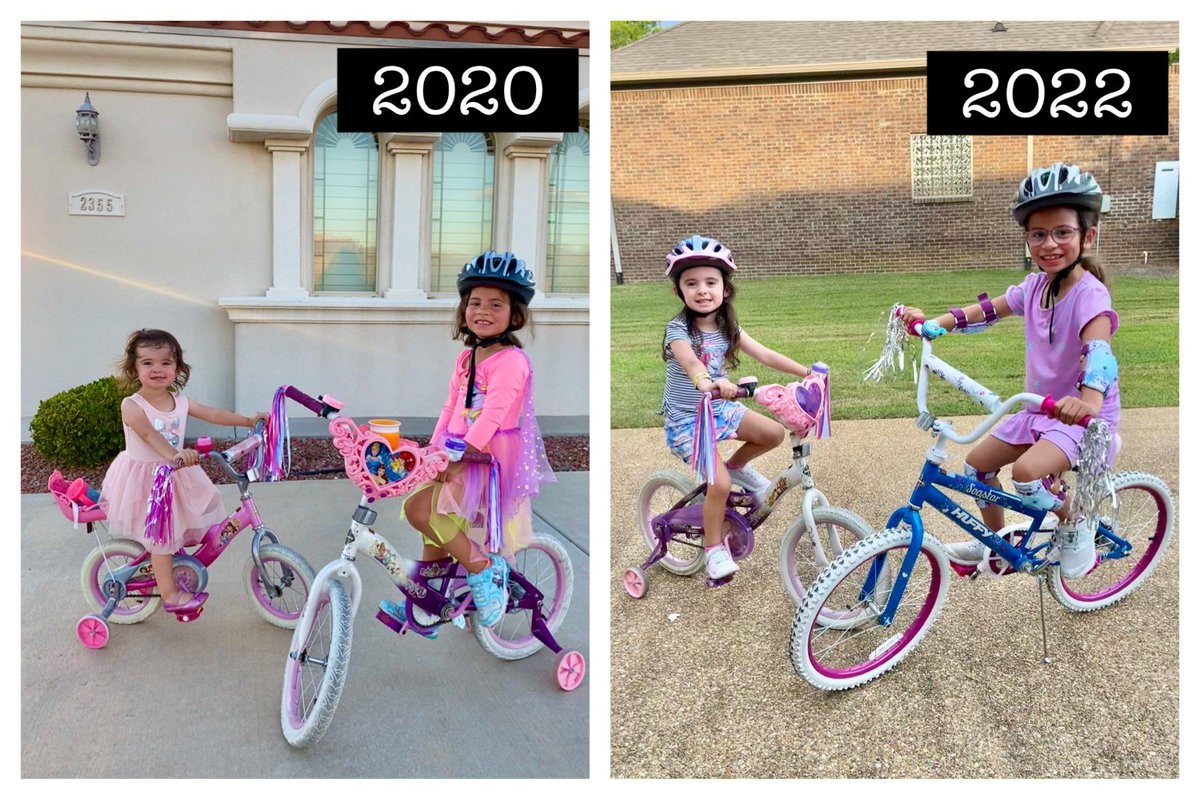 Figure14's tweet image. 2020 vs 2022 #MillerGirls #BikerChicks @JMiller_Coach