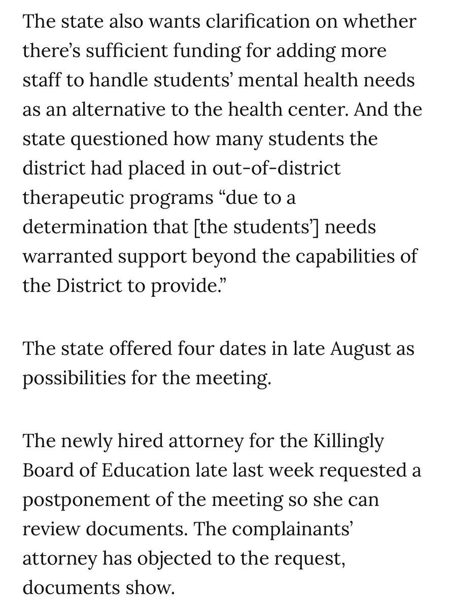 ctblogger's tweet photo. .@CTMirror article in the heartless decision of the Killingly BOE’s decision to reject a FULLY FUNDED mental health center is a MUST-READ https://t.co/dzy5Msa1Js #ctpolitics https://t.co/WBR7J2SbLA
