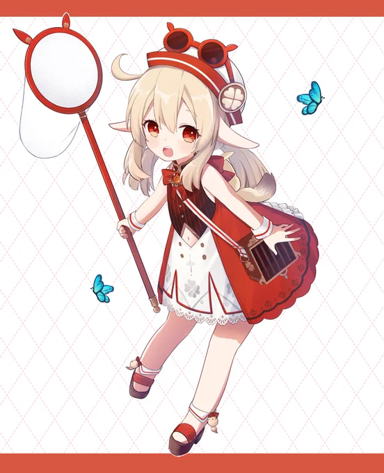 原神のイラコン用に描きました!#原神イラコン夏衣装 #原神 #クレー 