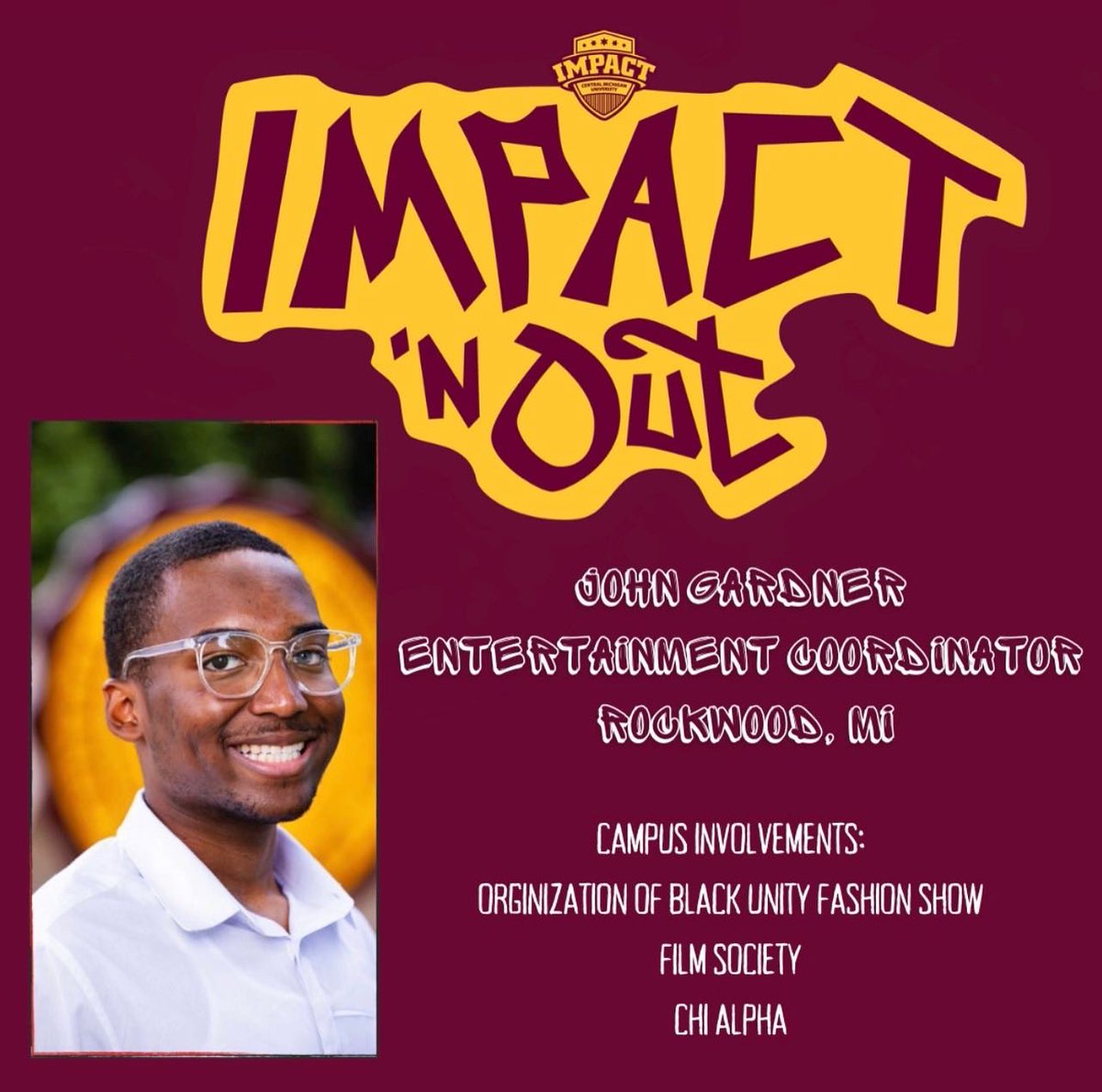 impact_cmu's tweet image. Now let’s bring to the stage our fantastic Program Team! 🥳 
• Gabrielle Johnson, Program Chair 
• John Gardner, Entertainment Coordinator 
• Jordyn Dean, Entertainment Coordinator 
• Dasia Myles, Workshop Assistant 
We can’t wait to meet you ‼️