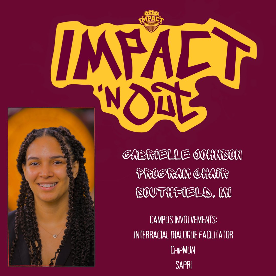 impact_cmu's tweet image. Now let’s bring to the stage our fantastic Program Team! 🥳 
• Gabrielle Johnson, Program Chair 
• John Gardner, Entertainment Coordinator 
• Jordyn Dean, Entertainment Coordinator 
• Dasia Myles, Workshop Assistant 
We can’t wait to meet you ‼️