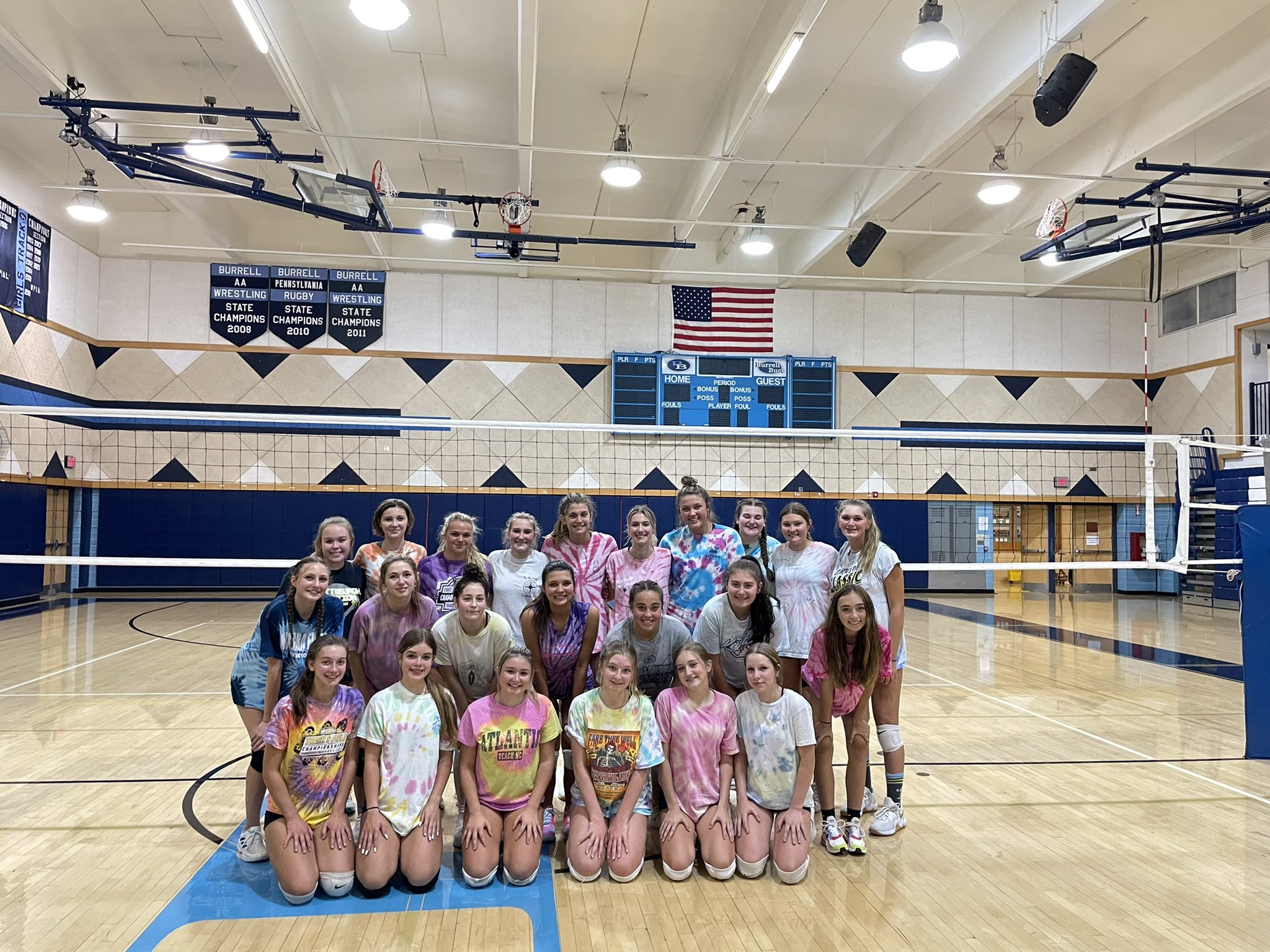 BURRELL VOLLEYBALL on Twitter "finally that time😈 tie dye and crazy