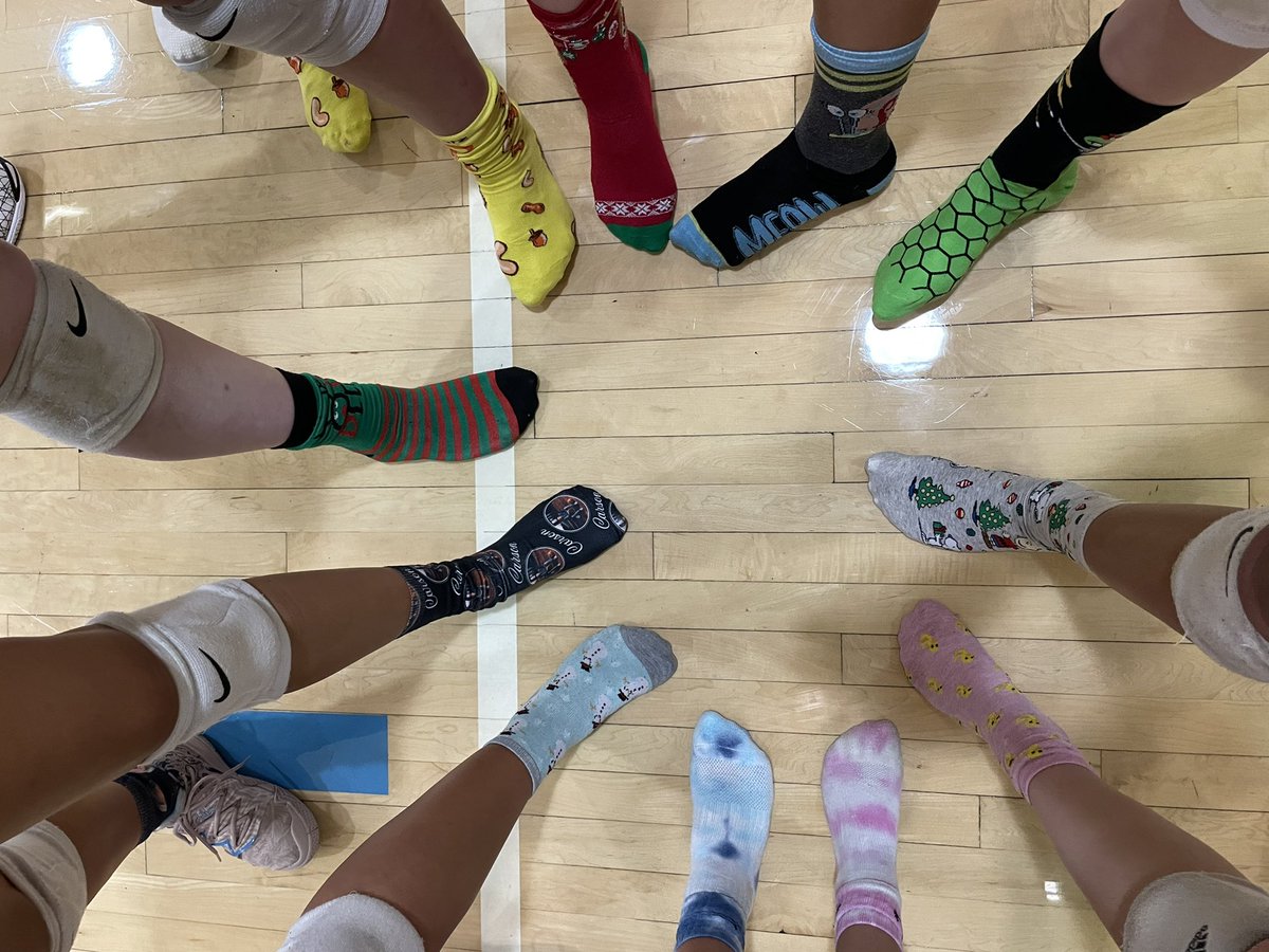 burrellvball's tweet photo. finally that time😈 tie dye and crazy socks for first day of tryouts😇🥳🧦 https://t.co/EiyYETcw8n