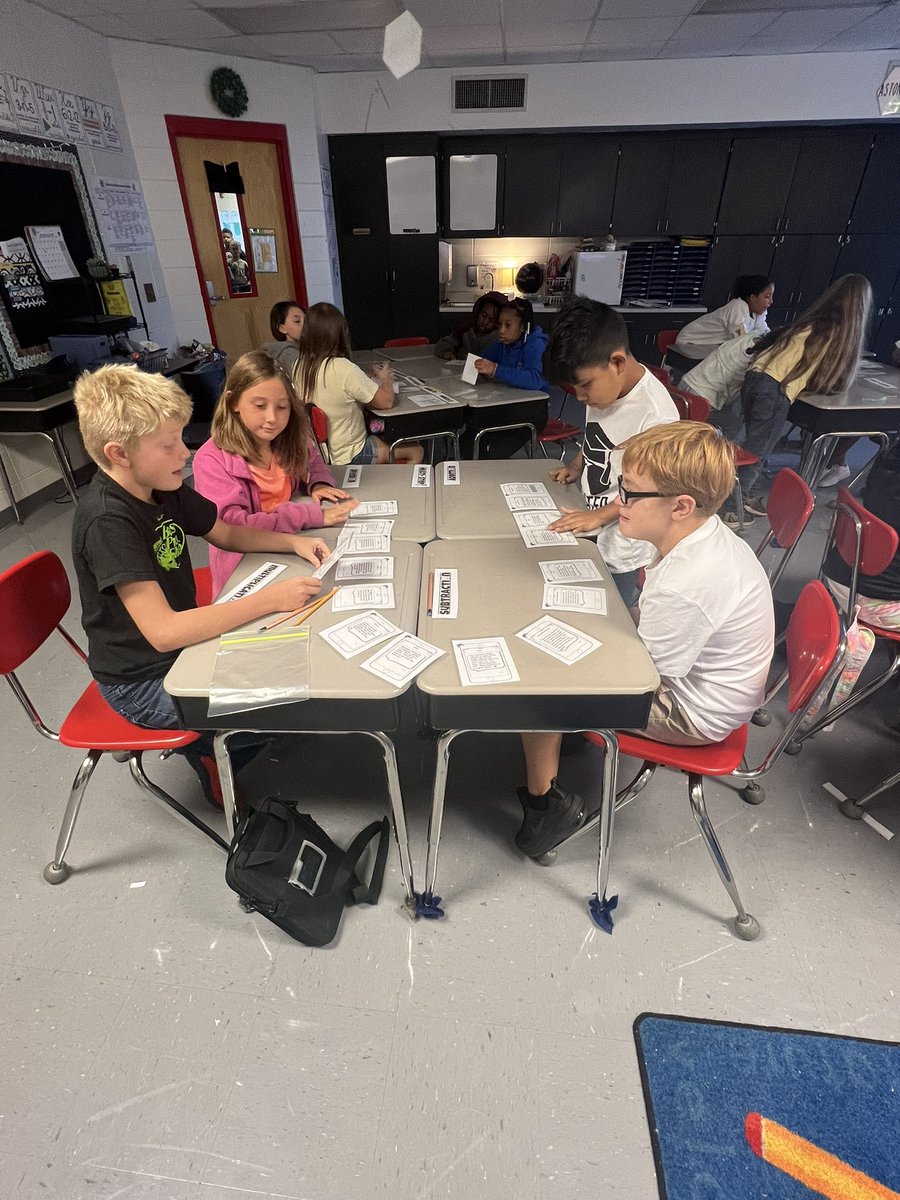 CurvinMckenzie's tweet photo. Sorting through numberless word problems to reinforce the importance of context!! #growingtogether @TCBOE_LES @TCBOE https://t.co/SZAnevhqAm
