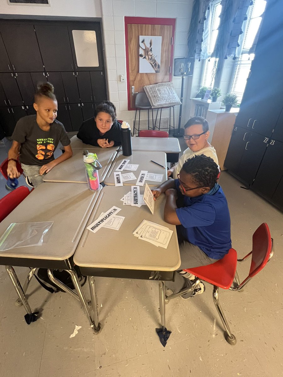 CurvinMckenzie's tweet photo. Sorting through numberless word problems to reinforce the importance of context!! #growingtogether @TCBOE_LES @TCBOE https://t.co/SZAnevhqAm