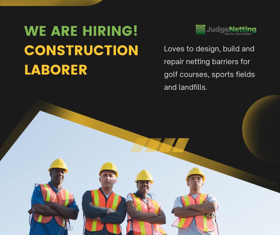 JudgeNetting1's tweet photo. Looking for work? We are hiring a Construction Laborer β Specialty Netting to join our team. Please apply through our website, https://t.co/m897SAxGcU
#constructionlaborer #constructioncrew #employmentopportunities #hiringconstructionlaborer #construction #wearehiring https://t.co/jv4cpdwkMN