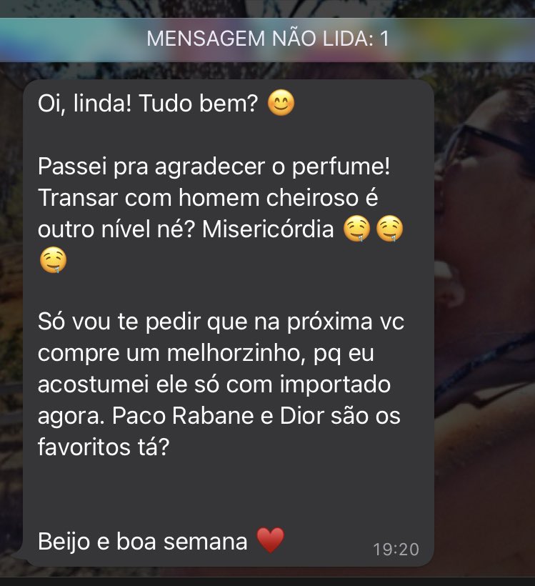 passos_thamy1's tweet photo. A atual “esposa” do pai do meu filho me mandou esse recadinho pq meu filho deu um perfume de presente p pai dele no domingo. 
SÉRIO n sejam esse tipo de mulher doente. https://t.co/v95C3oQZ56
