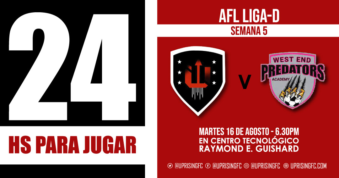 UprisingFC_ES's tweet photo. RECORDATORIO PRÓXIMO PARTIDO⚽️| Detalles ⬇️

🆚 West End Predators
⏱️ 6.30PM
🏟️ CTREG
📺 Youtube | Ai-Live

#oneclubonegoal https://t.co/kmKdiDJhU6