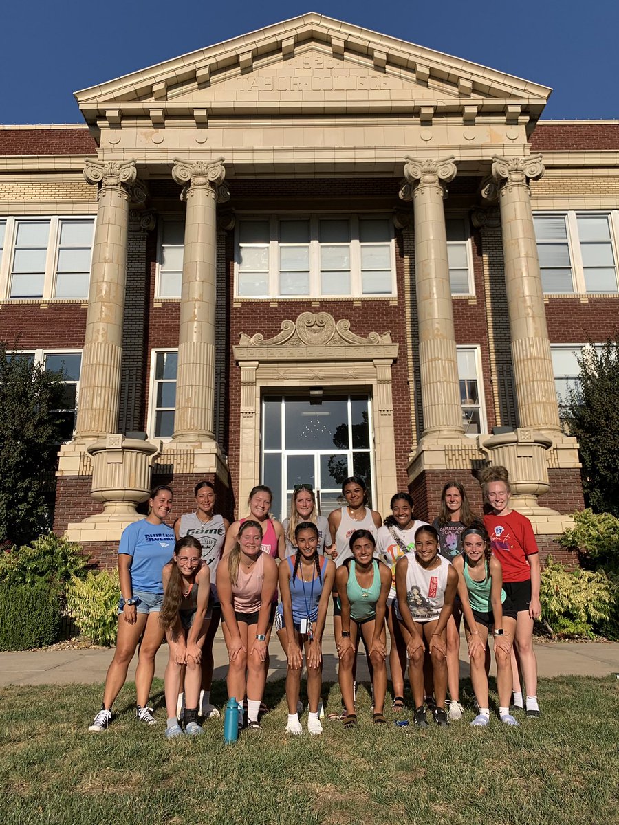 TaborSoccer's tweet photo. Class of 2026 is ready to take on the year! #orientationweekend 

P.S. Mallory doesn’t have her eyes closed, it’s just her signature pose 😎 https://t.co/Ojwktzgxty