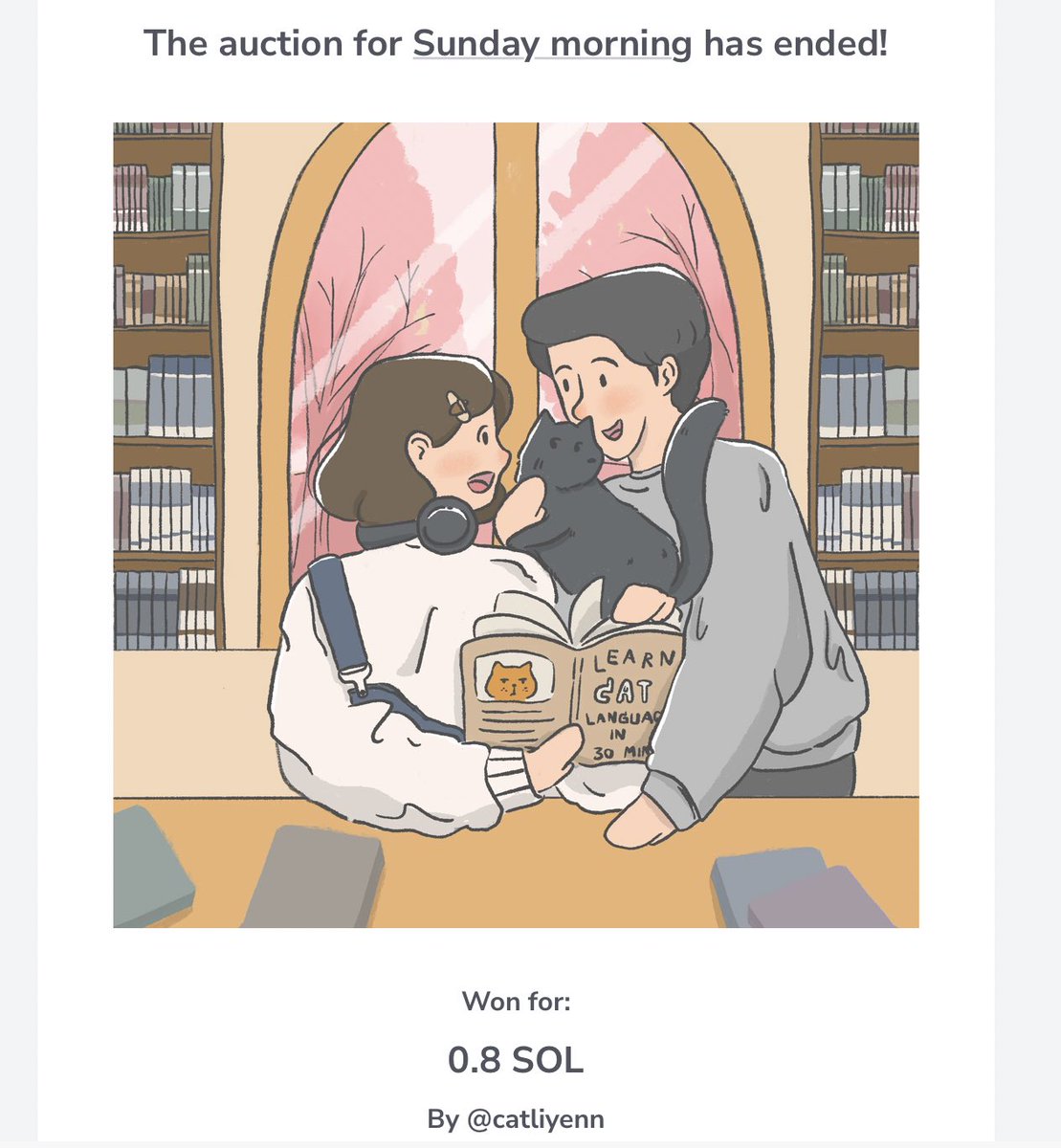 Thank you so much @catliyenn for taking this warming piece, I’m so happy you like my art ❤️❤️❤️✨

formfuction.xyz/@sinebysine
#sol #SolanaNFTs #Solana