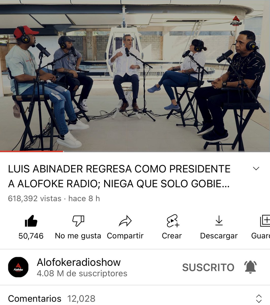 RamontolentinoT's tweet image. En 8 horas 618,392 reproducciones, 12 mil comentarios y sin contar los compartidos y otras herramientas de medición