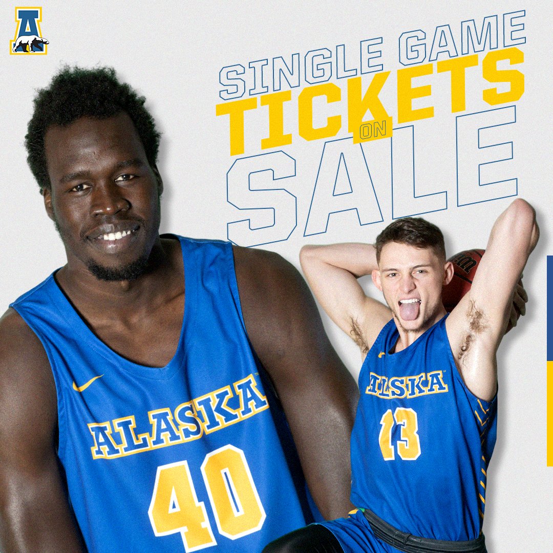 Alaska Men's Hoops (@nanooksmbb) on Twitter photo SEASON AND SINGLE-GAME TICKETS AVAILABLE TODAY‼️
Pick up your <a href="/NanooksMBB/">Alaska Men's Hoops</a> season-ticket package or claim your seat for select 22-23 games TODAY!
🔗 >> bit.ly/nanooks-tickets
#NanookNation x #RuleTheNorth SEASON AND SINGLE-GAME TICKETS AVAILABLE TODAY‼️
Pick up your <a href="/NanooksMBB/">Alaska Men's Hoops</a> season-ticket package or claim your seat for select 22-23 games TODAY!
🔗 >> bit.ly/nanooks-tickets
#NanookNation x #RuleTheNorth