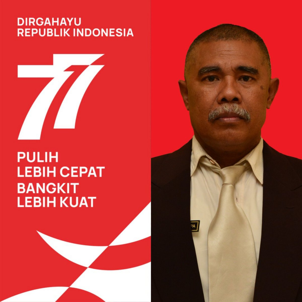 AgusSho62811788's tweet photo. Merdeka..!!
🌈WEBINAR REFLEKSI #HUT77RI
"Merdeka Itu.. Bukan Berarti Berhenti Berjuang, Justru Awal Perjuangan Dalam Mewujudkan UUD 1945 & Pancasila"
Rabu, 17 Agustus 2022
14.00 WIB
Zoom Meeting
#AgamaCinta
#GlobalCompactNetworkIndonesia #SeknasJokowi #YayasanPondokKasih https://t.co/RXw1kvVrEw
