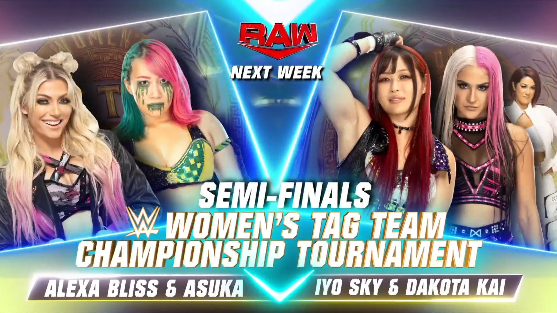 WWE Raw: First Women’s Tag Team Tourney Semifinal Match Set For August 22 Episode 1