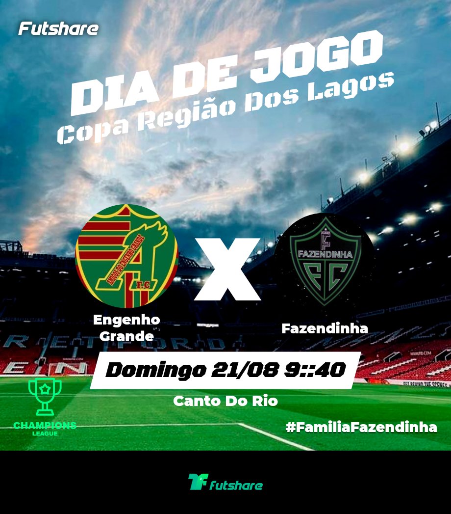 FFazendinha's tweet photo. Domingo é dia de jogo , dia de voltar aos gramados , fora de casa vamos em busca da vitória e contamos com seu apoio torcida , venham  ver um bom futebol , vamos juntos e sejamos felizes , pra cima Fazendinha 🚀⚽📸 https://t.co/ovCLZlKTP7