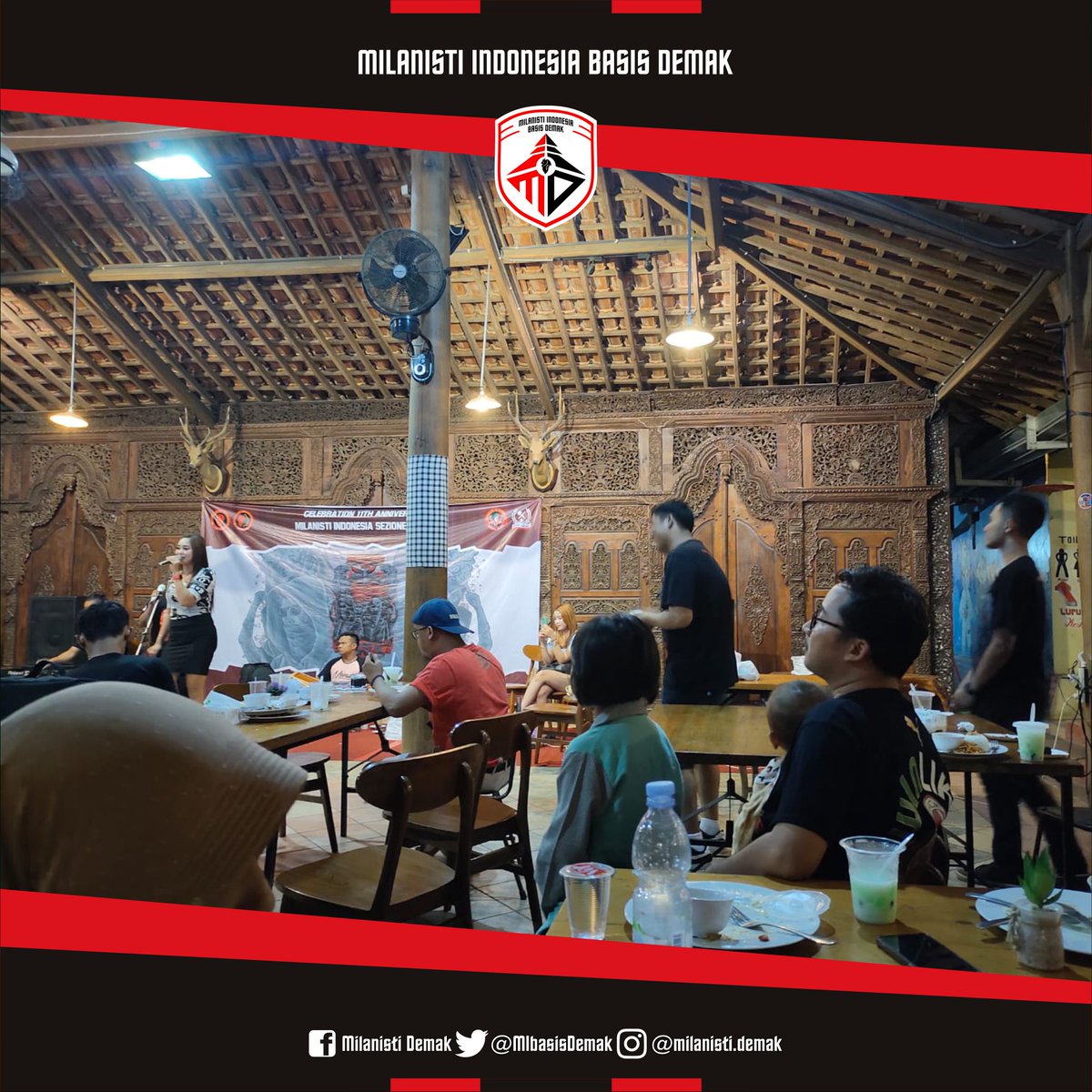 Grazie buat <a href="/MIsezJepara/">MI Sezione Jepara</a> atas undangan perayaan ultahnya. Sekali lagi, buon compleanno ke-11 semoga makin keren ke depannya.
🔴⚫
#11ThAnniversaryMISezJepara #AlwaysWithYou #JatengGuyub #MilanistiIndonesia