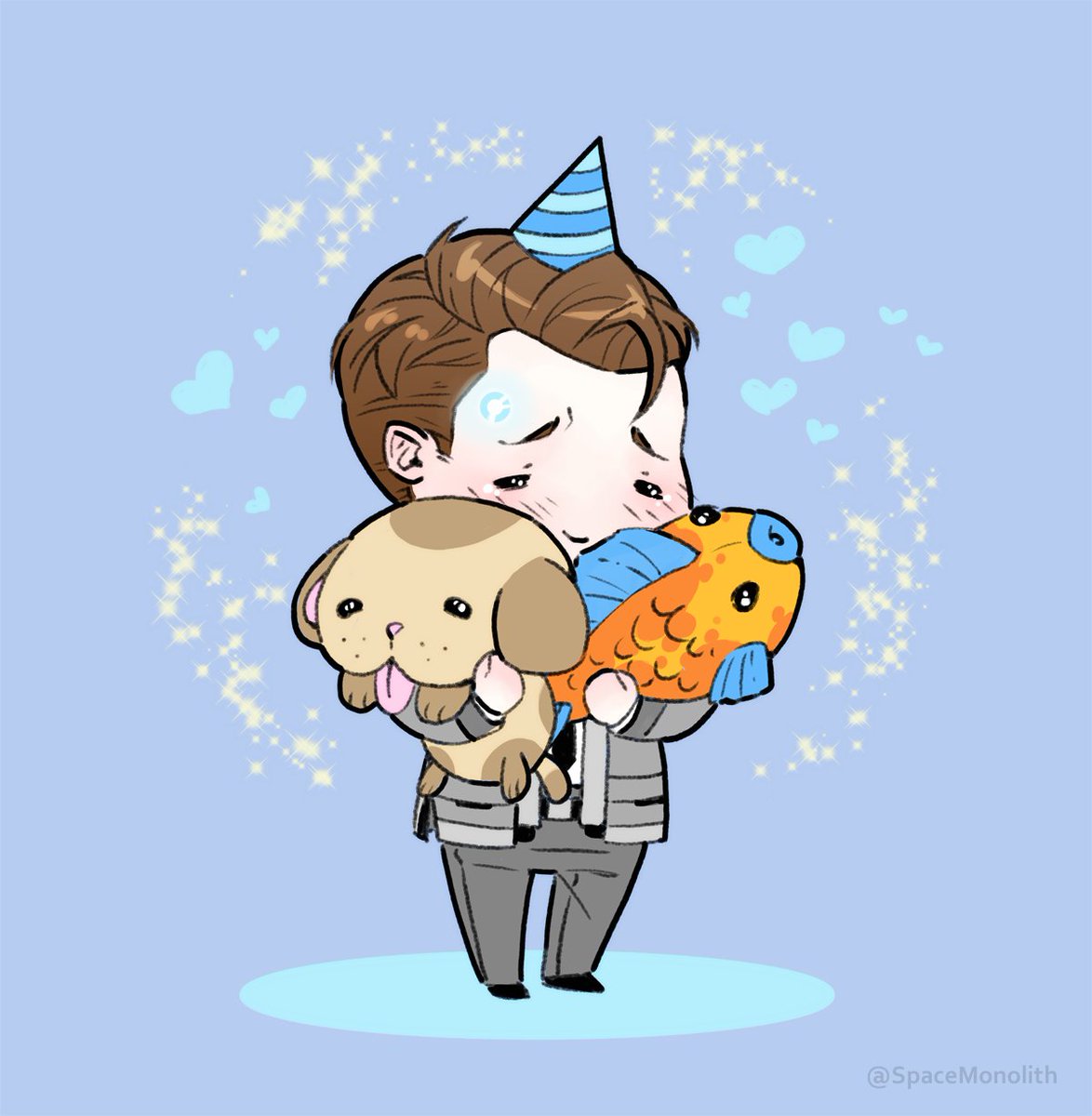 I wish the happiest birthday to our bestest boi, Connor! ✨💙🥳💙✨

#dbh #DetroitBecomeHuman #ConnorArmy #RK800 #ConnorRK800 #ConnorDetroitBecomeHuman #DechartGames