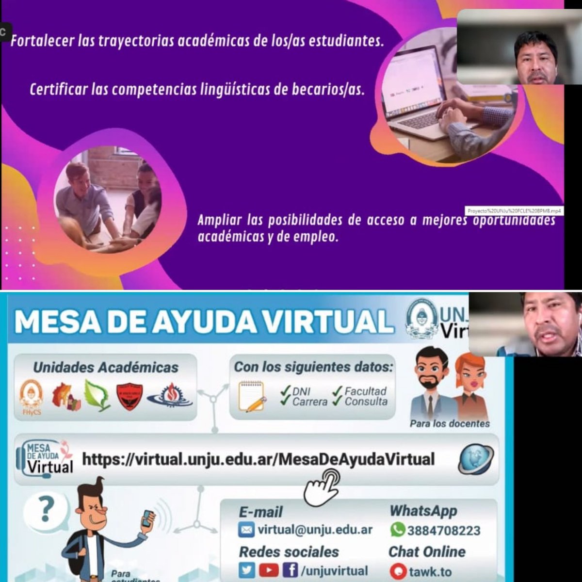 unjuvirtual's tweet photo. #UNJuVirtual capacitó a los Formadores en Lengua Extranjera, en el marco de #BecasProgresar y #BecasManuelBelgrano. Avanzan los preparativos para acompañar desde la última semana de agosto a  estudiantes de la #UNJu y del país que califiquen para esa becas.
#Jujuy #Universidad https://t.co/Q5ejIVAOxE