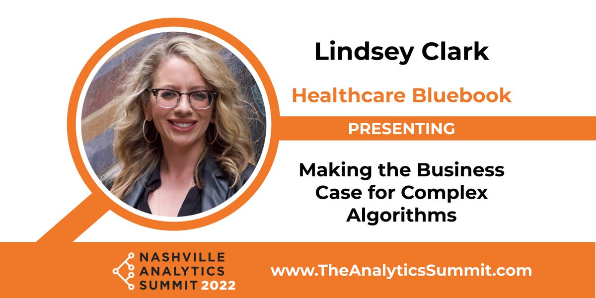 nashtechcouncil's tweet photo. Join us for the #NashAnalytics for Lindsey Clark's session titled: Making the Business Case for Complex Algorithms
@HCBlueBook
Register Now: https://t.co/sB46OR01OQ https://t.co/5WF9lqRwCN