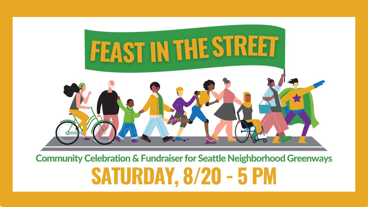 SNGreenways's tweet photo. In the fight for safe streets, we draw strength from our community. We're so excited for Feast in the Street: SATURDAY, 8/20, 5 PM on Beacon Hill!

🌮 Recetas de Abuelita
🥂 @ElevenWinery @burkebrewing
🪩 DJ Toya B
🎸 Balcony Bridge
🛴 @limebike

Tickets: https://t.co/SwVbI3XKPZ https://t.co/yntcW0hyF3