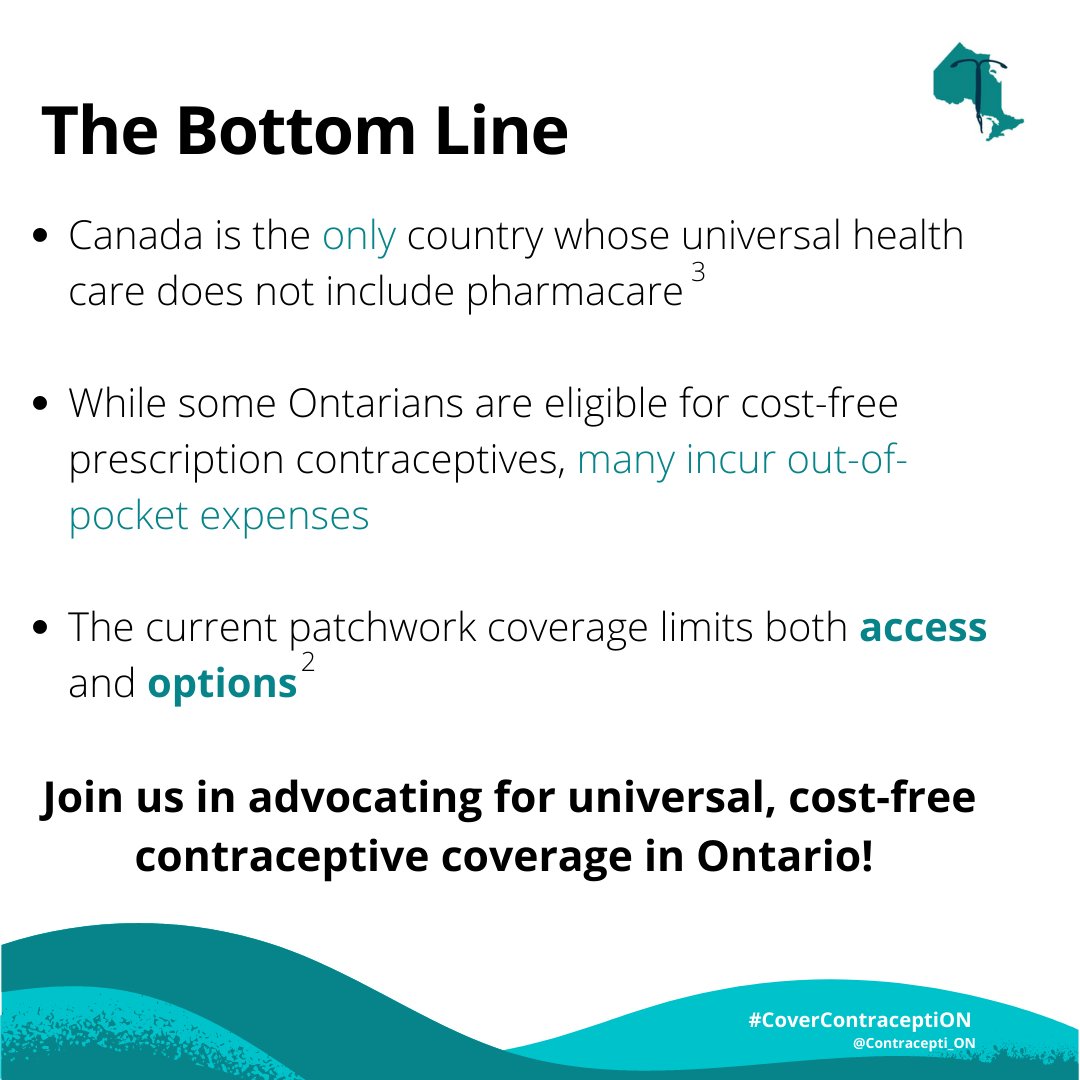 Contracepti_ON's tweet photo. Contraception should be accessible for all people in #Ontario, but unfortunately many patients incur significant out-of-pocket costs limiting coverage #contraception

Ontario needs universal, no-cost contraception for all! #CoverContraceptiON https://t.co/z8DfBKEor8