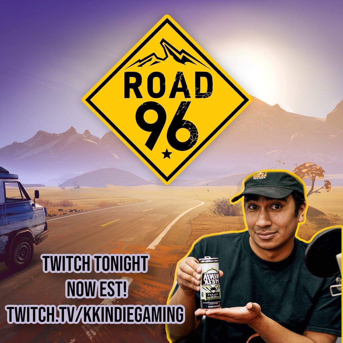KKIndieGaming's tweet photo. Hey! @Desertfury90 is live finishing Road 96! We are so close to hitting affiliate! #twitch #twitchstream 

https://t.co/2IHUdJe9A9 https://t.co/3EUHXYGzGi