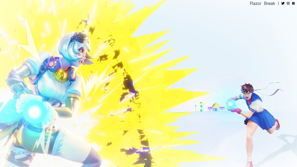 RazorBreak's tweet photo. "Kaaa-meeee-haaa-meee..." 💙💛
W/ Razor and Sakura!

Render by me! :D
#Fortnite #FortniteConcept  #FortniteCreative #blender #FortniteLeaks #FortniteVibin #DragonBall https://t.co/46YRWsyN5n