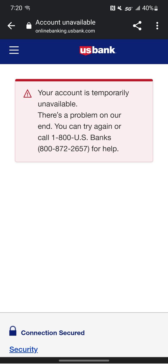 GamerToothpick's tweet photo. @AskUSBank @Alvnphmng So we can assume this is "as intended". Good to know. https://t.co/YfimFJxNYM