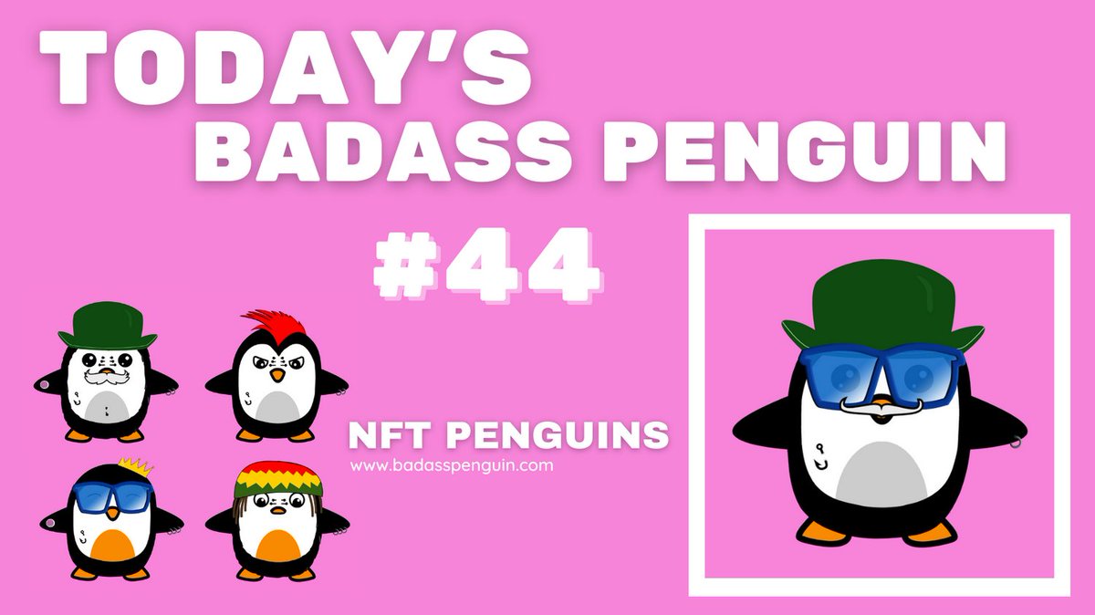 Excitements_Art's tweet photo. #NFT #BadassPenguin 44
It's personality is:
- #mysterious
- #love
- #glamour
- #respect
Found out more on https://t.co/eu9yvr534o https://t.co/64eqYbEjbC