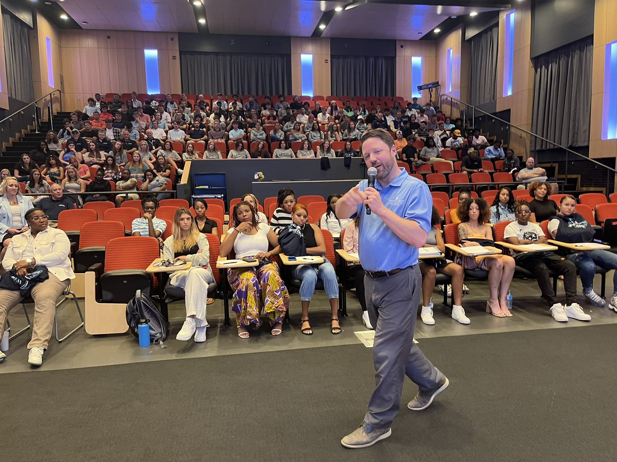 waketechsports's tweet photo. We had a great student-athlete welcome and orientation tonight! Wonderful to have most of our student-athletes together again. Looking forward to a great year! 🦅⬆️ #FINISH #WTEagles https://t.co/oujyNgiGq2