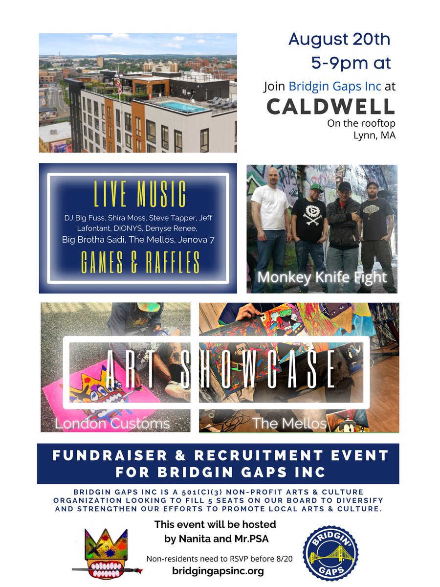 We're excited to announce this event coming up this Saturday in Lynn!
#lynn #artsandculture 
bit.ly/3CcjqLN