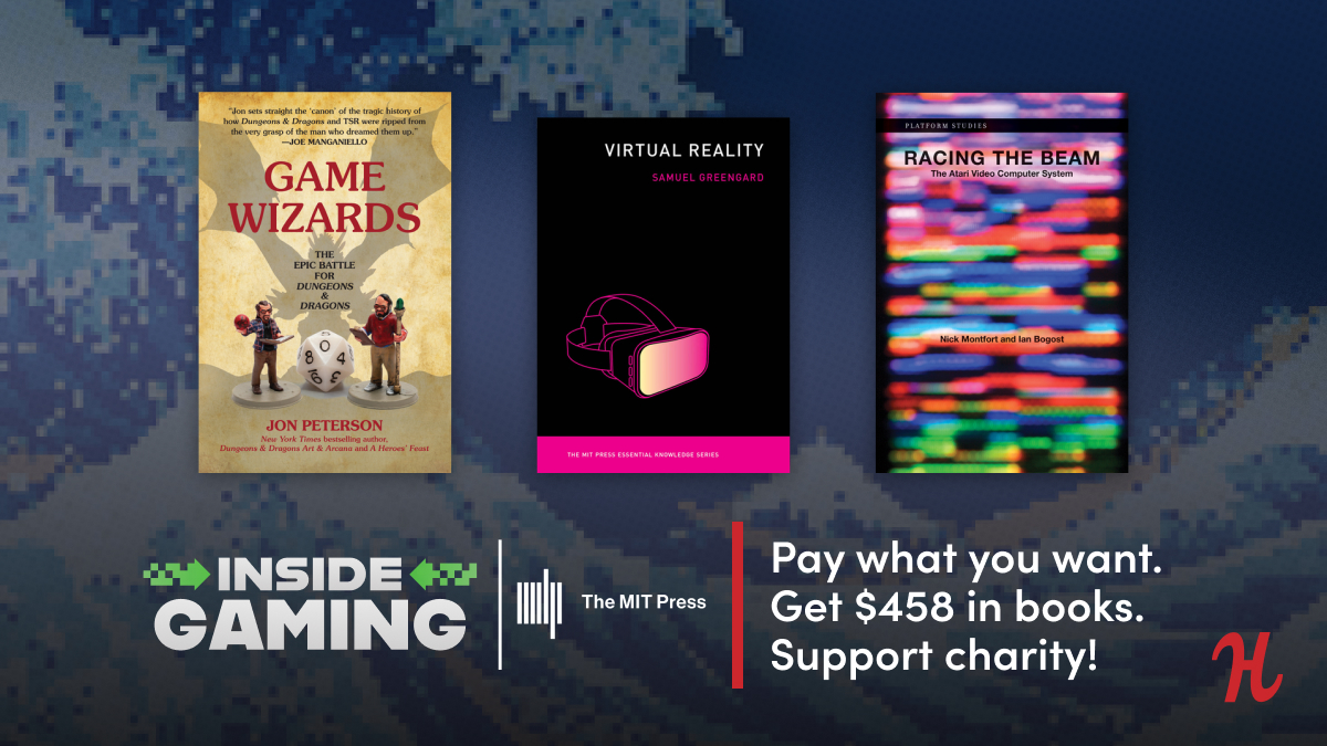 mitpress's tweet photo. Get insider knowledge on all things gaming—from design and development to the history of your favorite games and consoles—with the #InsideGaming book bundle from @humble &amp; @mitpress.

Pricing starts at $1 &amp; purchases support @GirlsWhoCode!

https://t.co/IAJol6V4gs https://t.co/JmFCGqvLa4