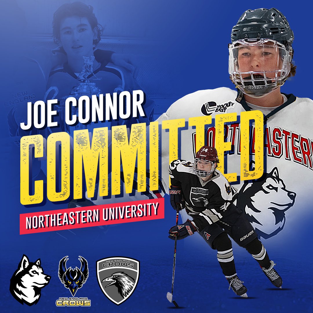 NewEnglandCrows's tweet photo. @J_connor14 Congratulations! I am overwhelmed with pride &amp; joy of all of your accomplishments to date. I know so much more is to come. An outstanding hockey player &amp; a phenomenal hound man who will undoubtedly bring so much to @GoNUmhockey &amp; the community.  Congratulations! https://t.co/WKoSv2fgOz