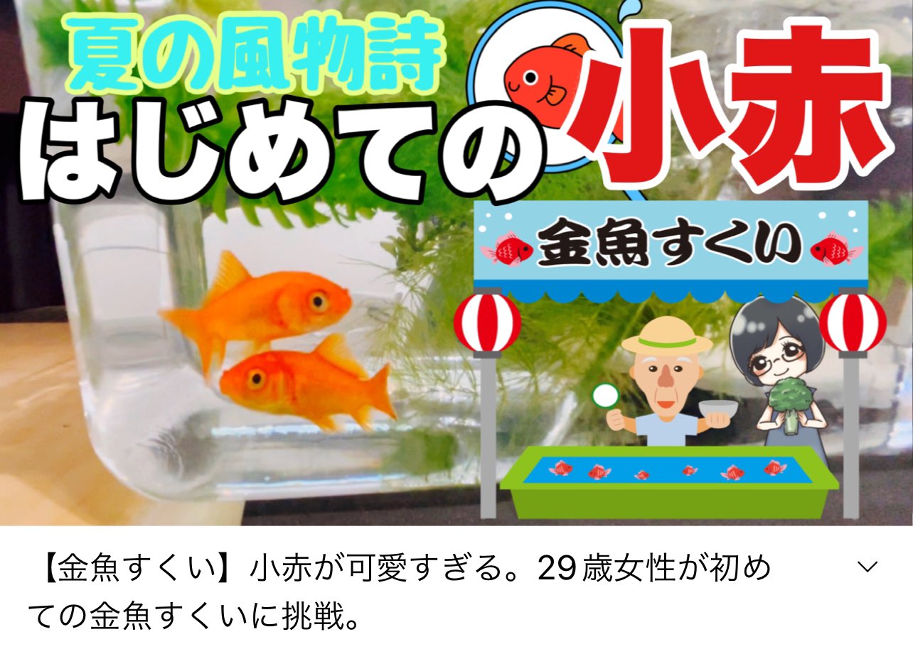 ちあきんぎょ 金魚すくい 小赤が可愛すぎる 29歳女性が初めての金魚すくいに挑戦 T Co Vgyoisde7h 齢29にして初めて金魚すくいに挑戦 昔 実家でよく見ていたテレビチャンピオンの金魚すくい選手権 当時の知識は生きるのか