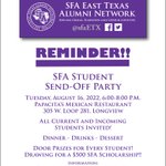 Photo by SFA East Texas Alumni Network (@sfaETX)