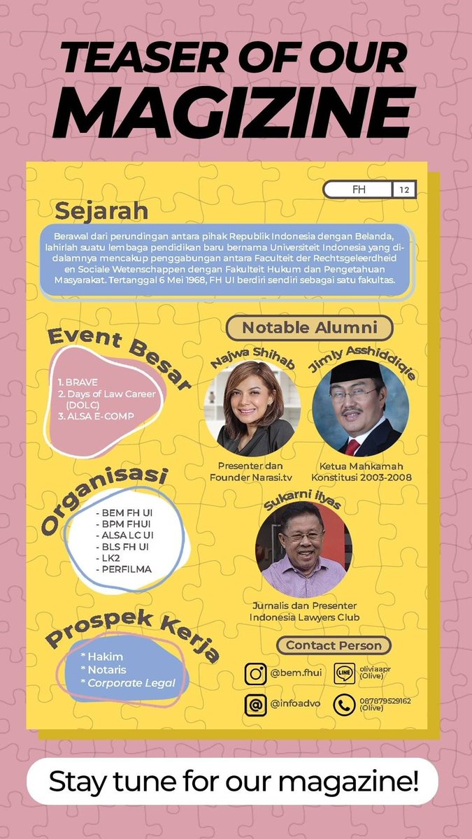 ui_guide's tweet photo. [Coming Soon UI Guide 2022]

UI GUIDE is the first magazine distributed to new students in University of Indonesia. Getting into Universitas Indonesia is similar to turning a new page with limited knowledge of what university is really like. https://t.co/7AFg7LZW3r