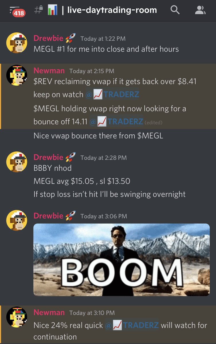 newman_sui's tweet photo. ⭐️Newman Trading Group⭐️

$MEGL $14.11 👉🏻 $19.25 

~36% on a nice Monday 2pm afternoon squeeze idea‼️ 

Join our discord for more info👇🏼👇🏼👇🏼
https://t.co/hhCVUvETqy

#pennystocks #DayTrading #NFTCommunity #Crypto https://t.co/JnUMsxZEjA