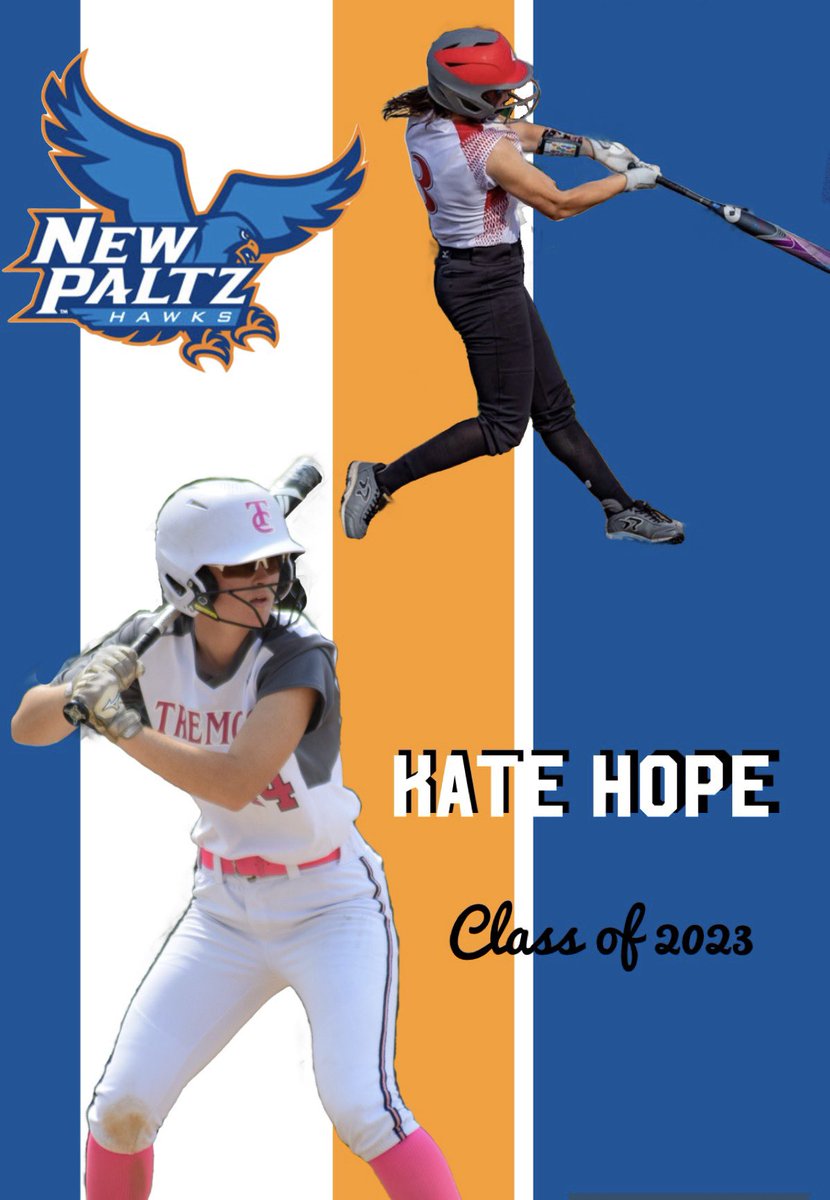 Extremely excited to announce my commitment to play softball and further my education at SUNY New Paltz. Thank you all family friends and coaches!🧡💙