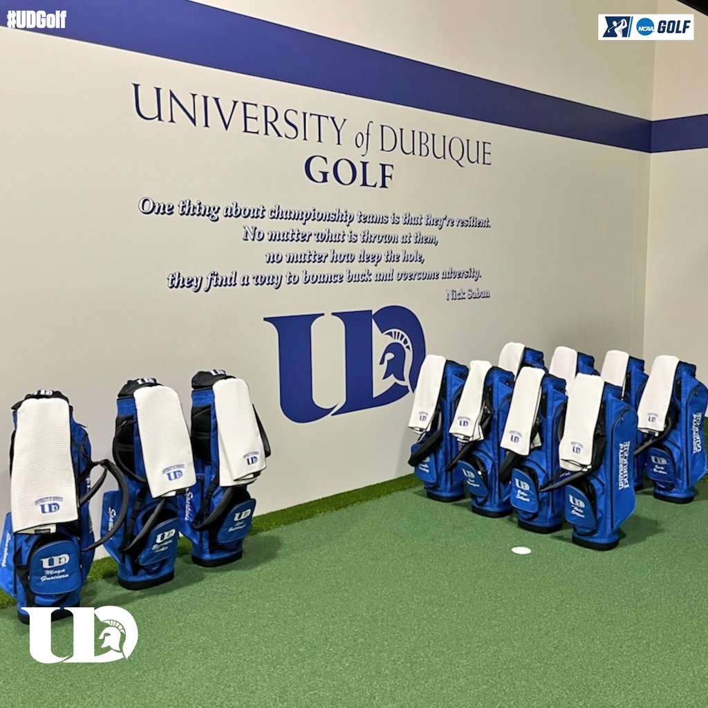 The golf bags are ready to go‼️

Our coaching staff is eager for our freshmen's arrival!! #UDGolf #Spartans #LetsGo
