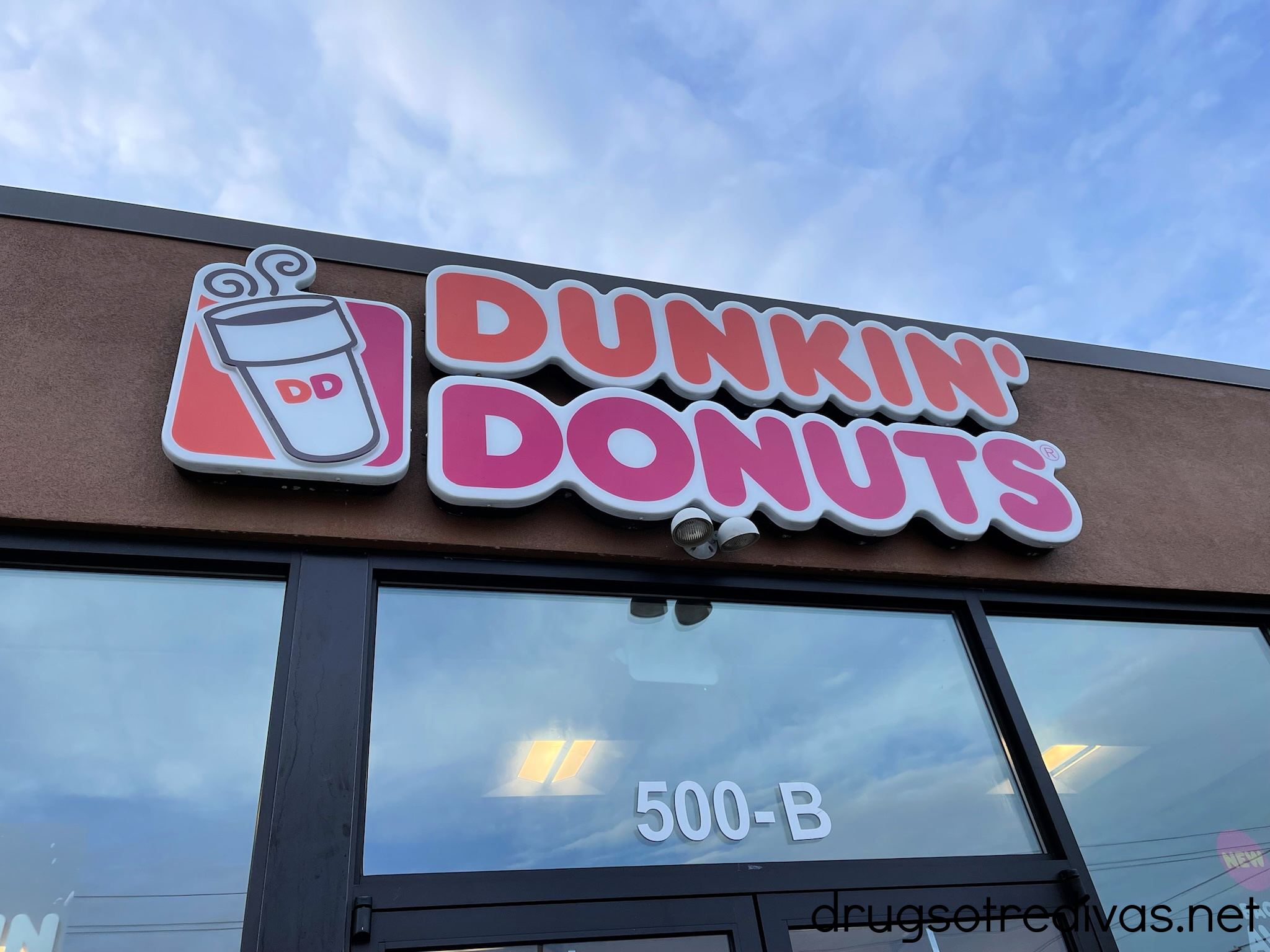 A Dunkin' storefront.