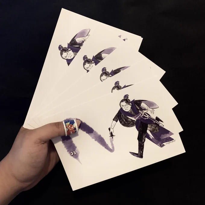 For those following along since flamecon 2019 yes I still have fistfuls of jiang cheng zidian worm on a string postcards that were perhaps overzealously ordered please get this man out of my house 