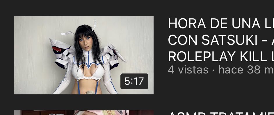 CuiPerla's tweet photo. HORA DE UNA LECCION CON SATSUKI - ASMR ROLEPLAY KILL LA KILL https://t.co/SfAmvezwQR vía @YouTube #MondayMotivation https://t.co/X3PNVuDXOO