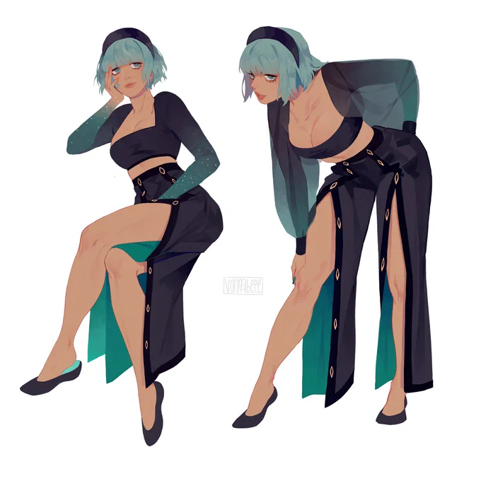 [OC] doodles idk neglected OC and weird pants 
