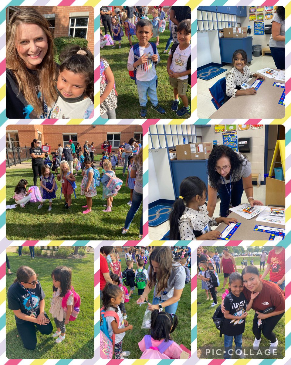 Our staff helped welcome Kindergartners to school today! ✏️🚌They loved seeing their former students. ❤️🏫<a href="/CCSD93/">CCSD93</a>